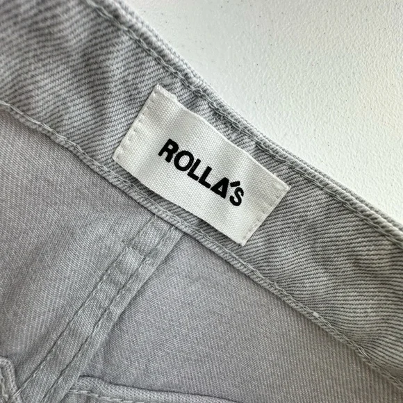 Rolla's Sailor Jeans Size 29 Two Tone Shell Splice
High Rise Wide Leg Excellent - Picture 10 of 12